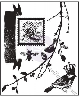 Набір силіконових штампів від Prima Marketing 5,5x7см